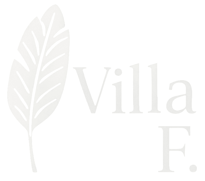 Villa F. Logo on Transparent background